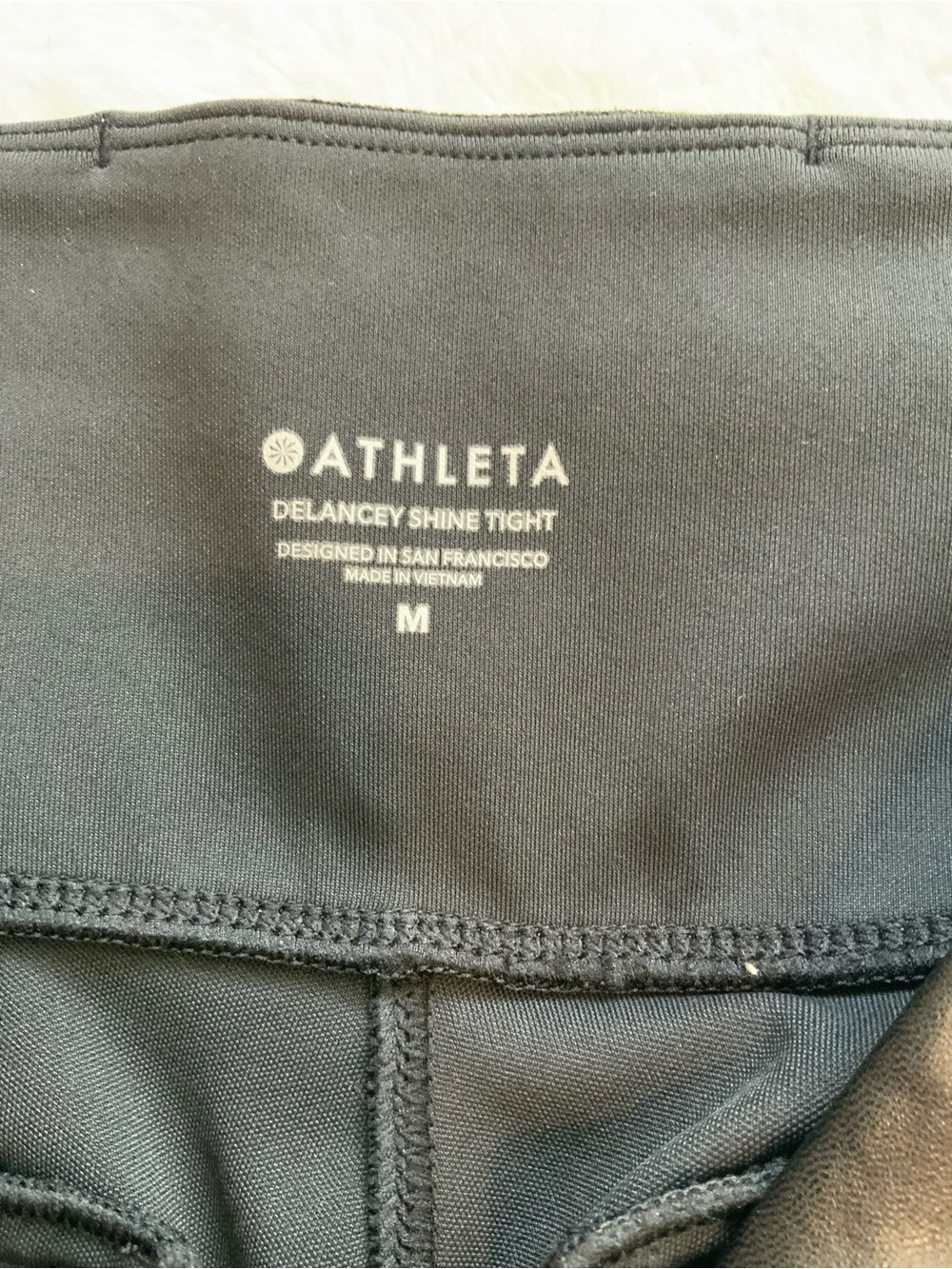 Athleta Delancey Shine Tight - Charcoal Black M